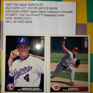 1997 The Upper Deck Co.® 002 CARD LOT KEVIN JARVIS MARK GRUDZIELANEK Upper Deck